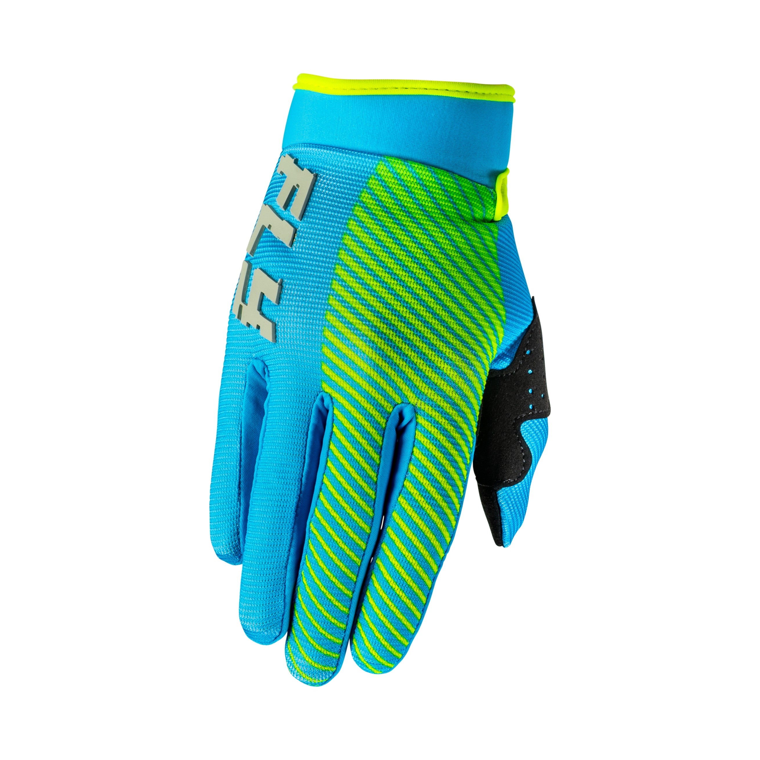 YOUTH F-16 GLOVES BLUE/HI-VIS YM - 379-213YM