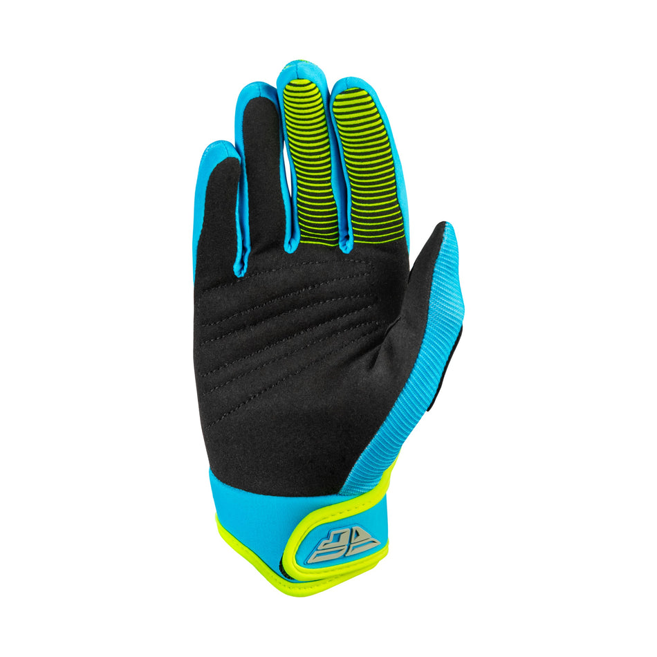 YOUTH F-16 GLOVES BLUE/HI-VIS YS - 379-213YS-1