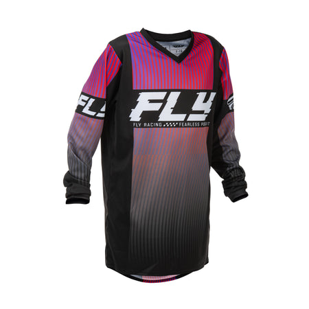 YOUTH F-16 JERSEY BLACK/RED/PURPLE YL - 379-221YL