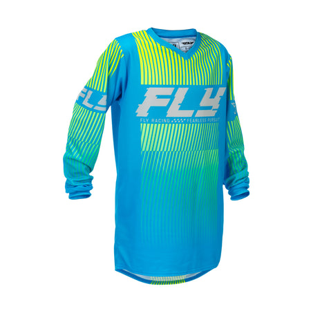 YOUTH F-16 JERSEY BLUE/HI-VIS YXL - 379-223YXL