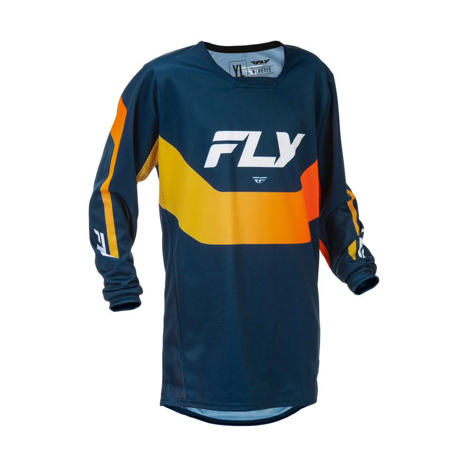 YOUTH KINETIC JERSEY NAVY/ORANGE YL - 379-424YL