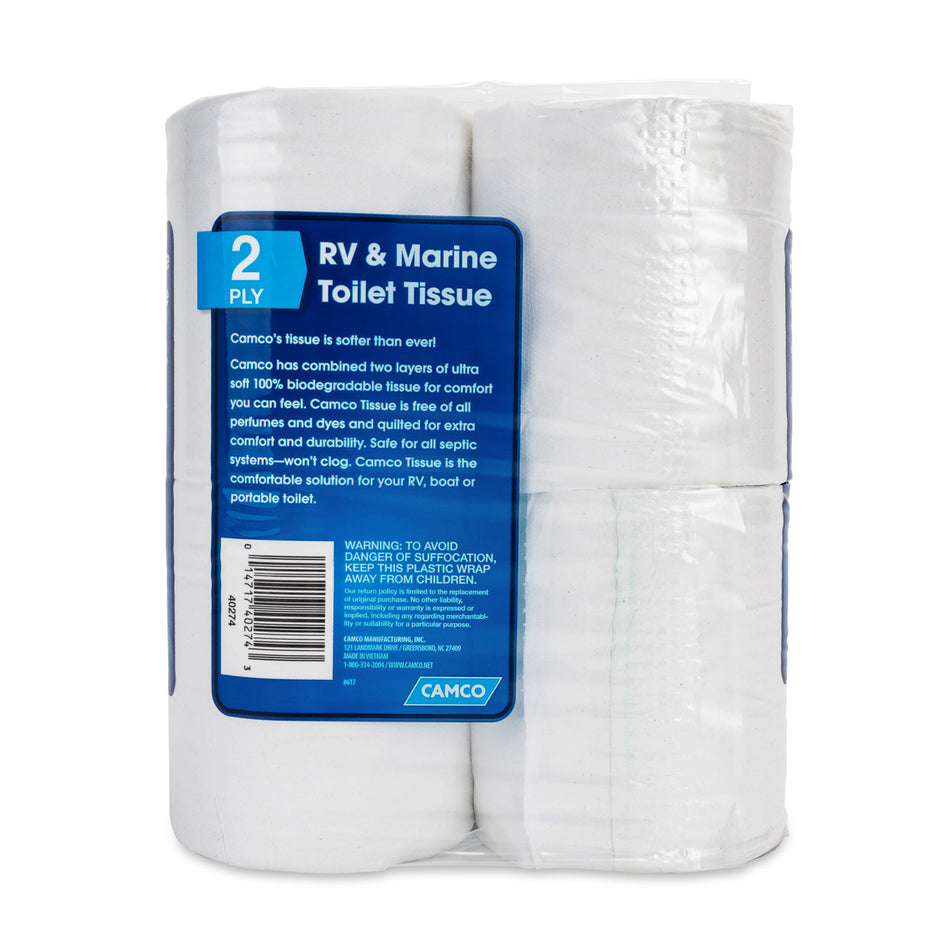 Camco Marine & RV Toilet Paper 4 Rolls - 40274