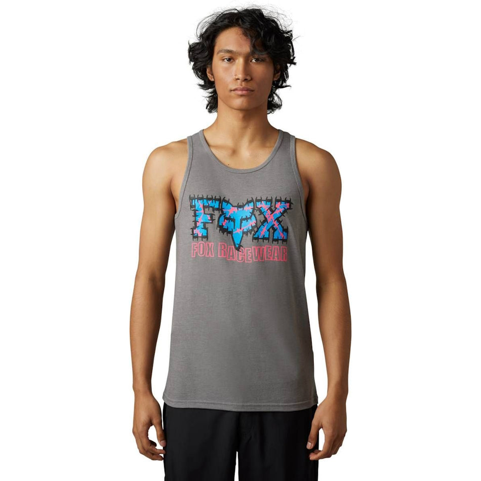 Fox Racing Barb Wire Premium Tank Top Heather Graphite