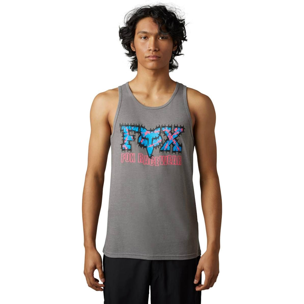 Fox Racing Barb Wire Premium Tank Top Heather Graphite