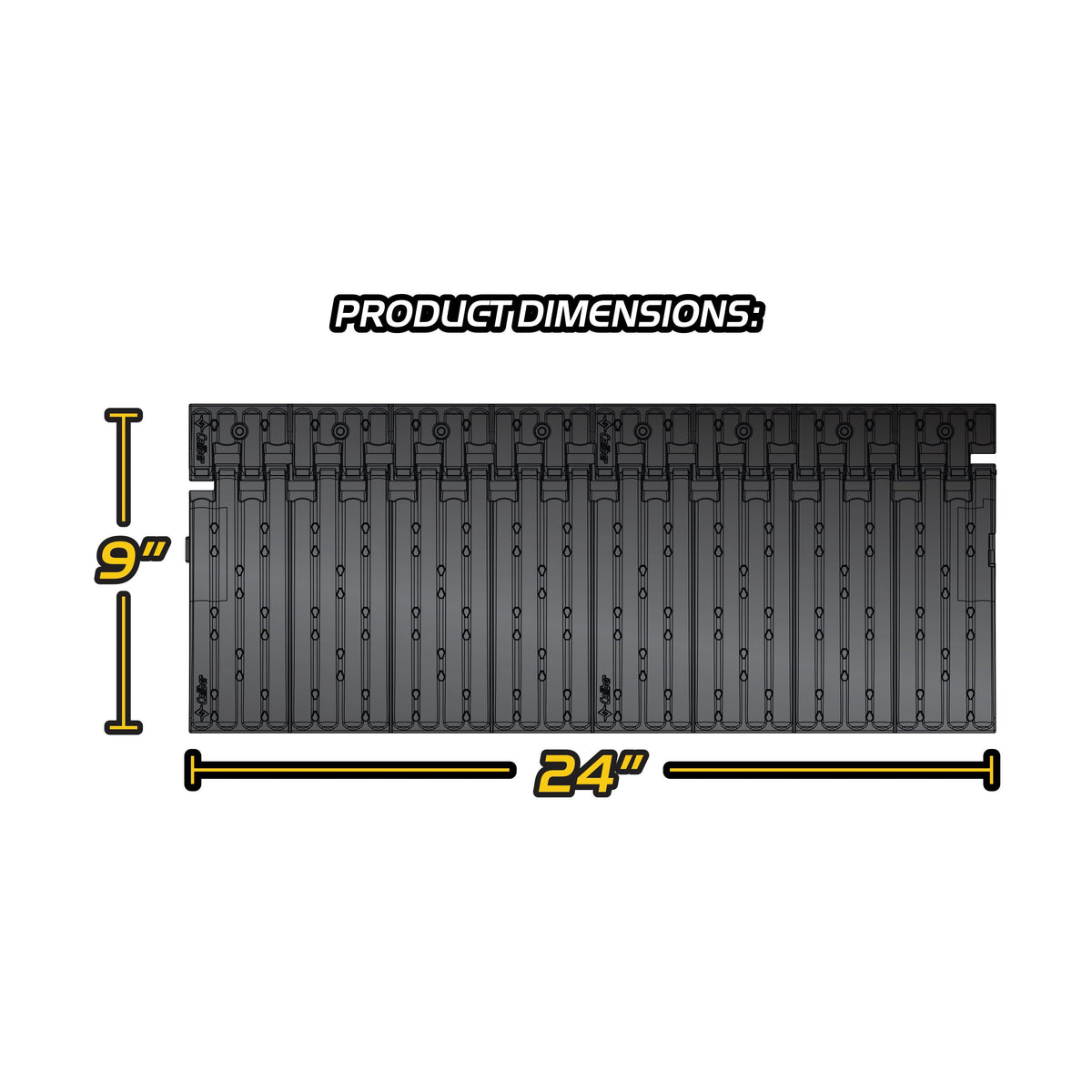 EDGE GLIDE V2.0 48" KIT 24"W X 9"L 2/PK - 42-5080-2