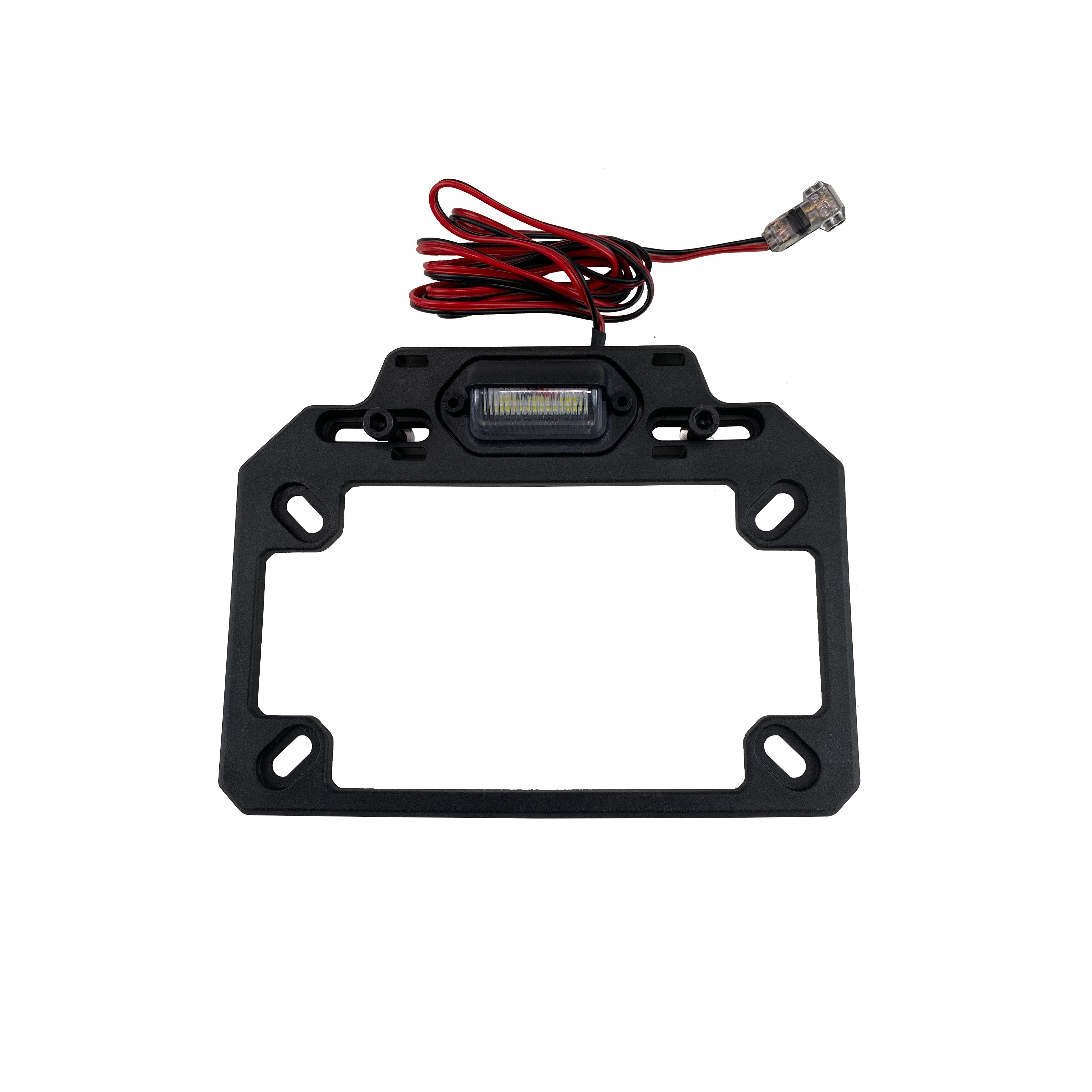 ADJUSTABLE LICENSE PLATE BRACKET W/ LED LIGHT - 45-2121-2