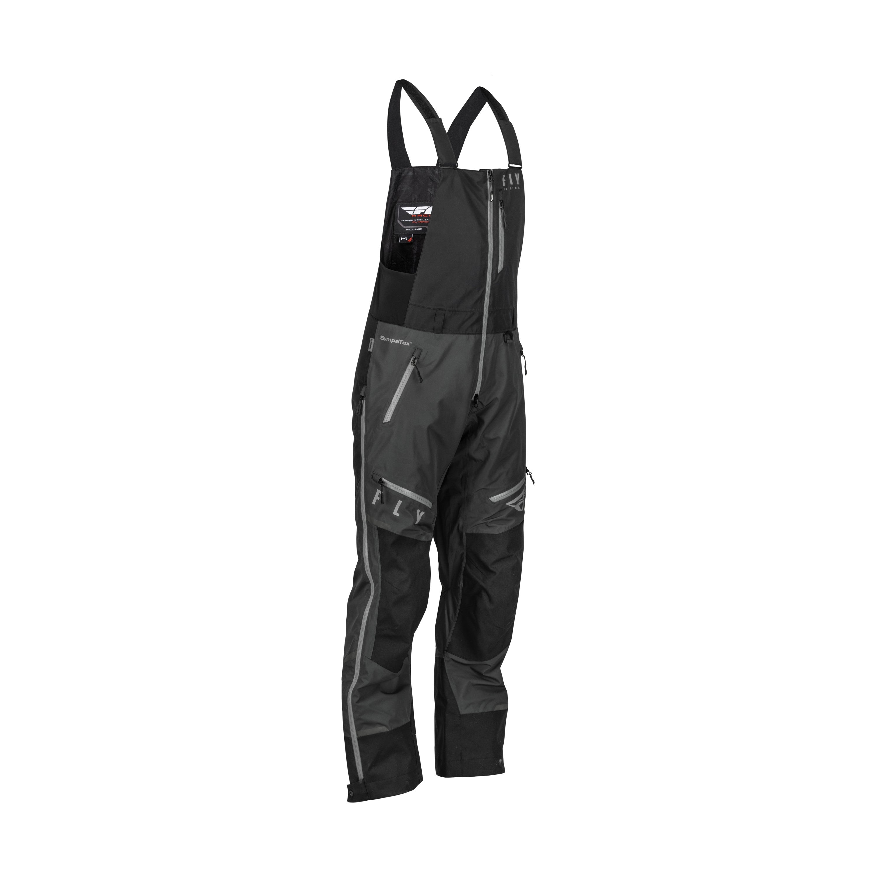 FLY RACING INCLINE BIB BLACK/CHARCOAL MD - 470-4242M – DDRV.com