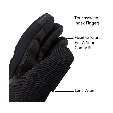 7V ACTIVFLEXX GLOVES BLACK MD - 472-5071M-4