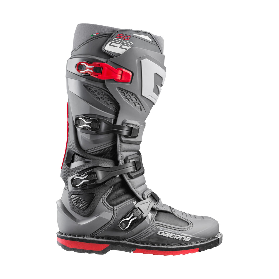SG-22 BOOTS ANTHRACITE/BLACK/RED SZ 10 - 480-65010