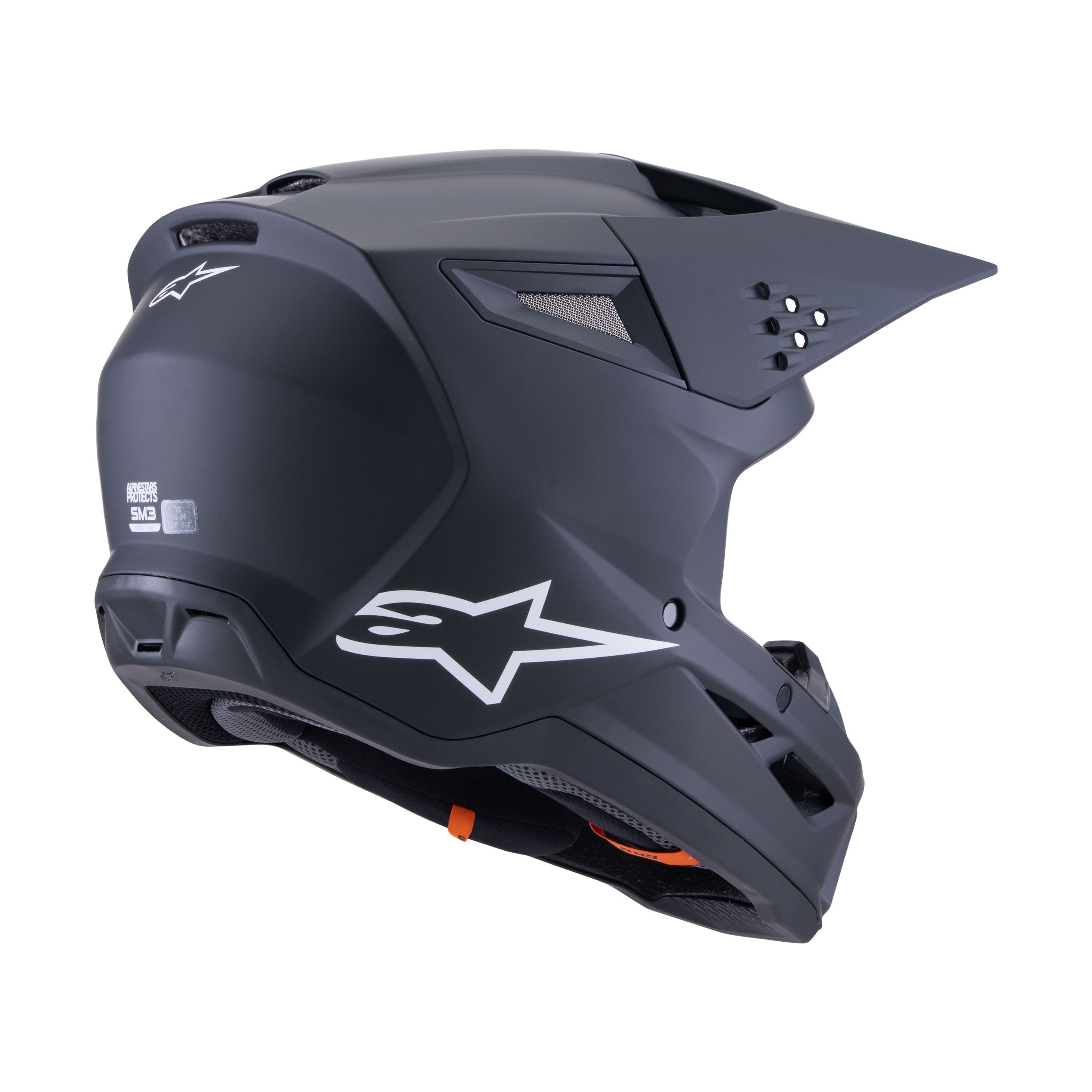 SM3 SOLID HELMET BLACK MATT LG - 482-00116L-6