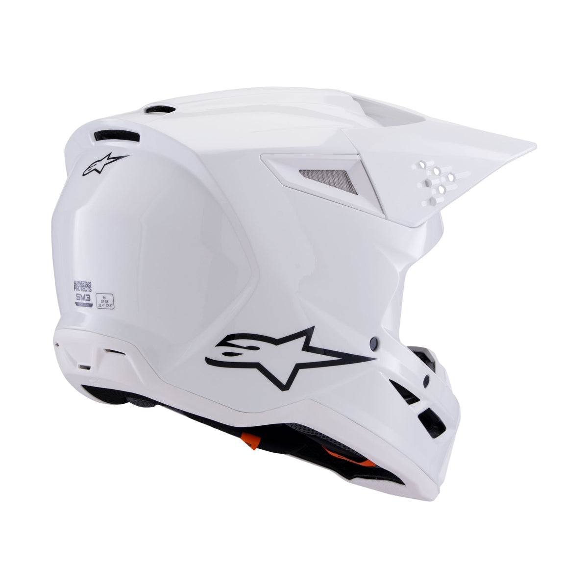 SM3 SOLID HELMET WHITE GLOSSY SM - 482-00117S-6