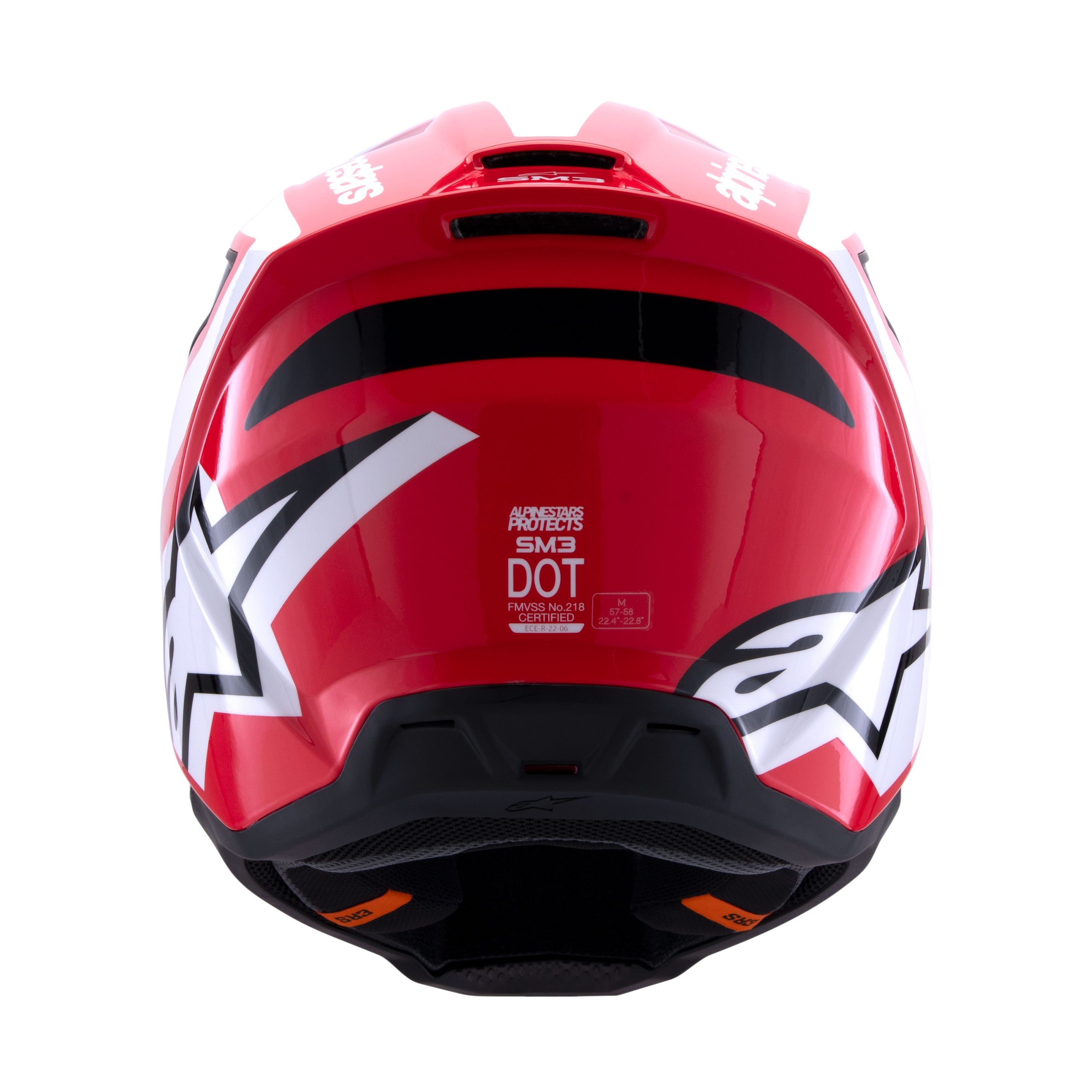 SM3 HEAT HELMET RED/WHITE/BLACK GLOSSY LG - 482-00118L-4
