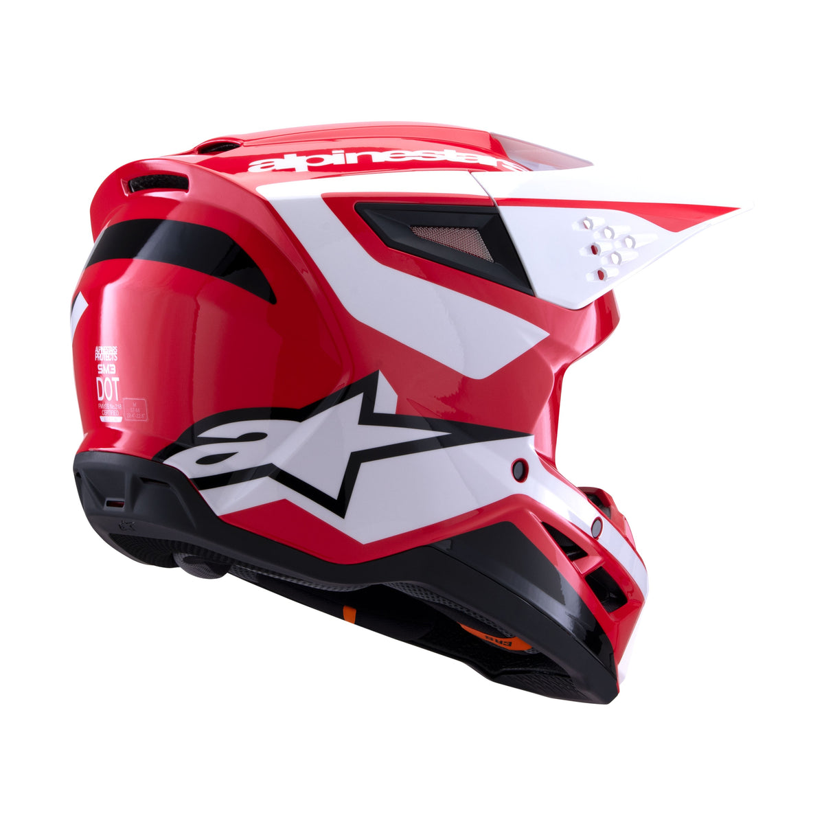SM3 HEAT HELMET RED/WHITE/BLACK GLOSSY LG - 482-00118L-6