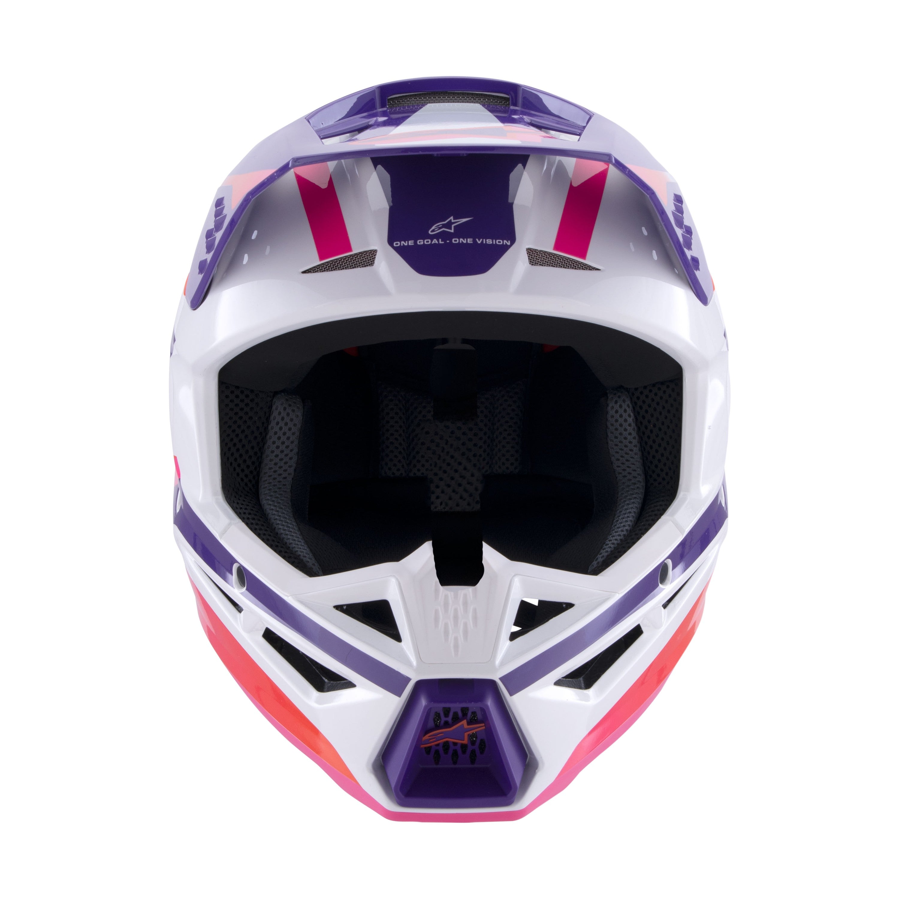 SM3 HEAT HELMET WHITE/PURPLE/PINK GLOSSY MD - 482-00120M-1