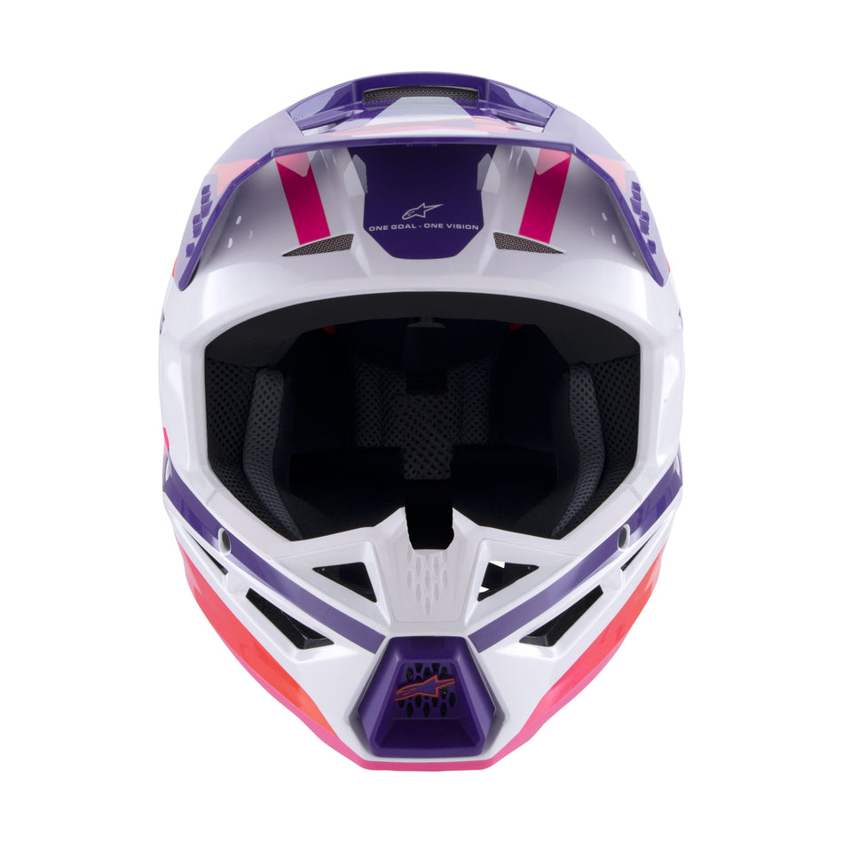 SM3 HEAT HELMET WHITE/PURPLE/PINK GLOSSY MD - 482-00120M-1