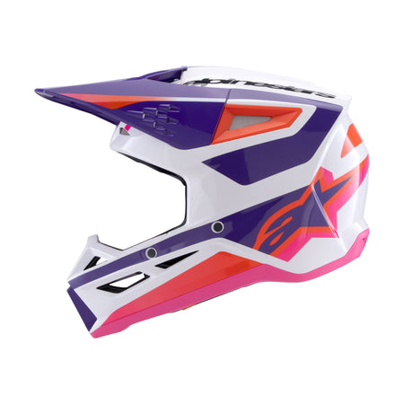 SM3 HEAT HELMET WHITE/PURPLE/PINK GLOSSY XL - 482-00120X-3