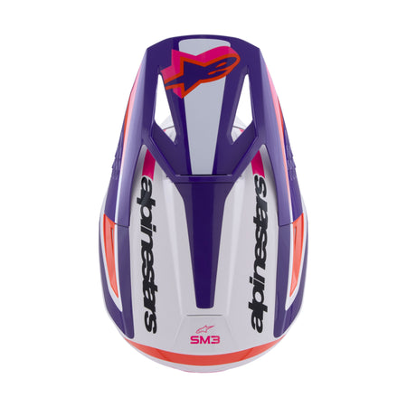 SM3 HEAT HELMET WHITE/PURPLE/PINK GLOSSY XL - 482-00120X-5