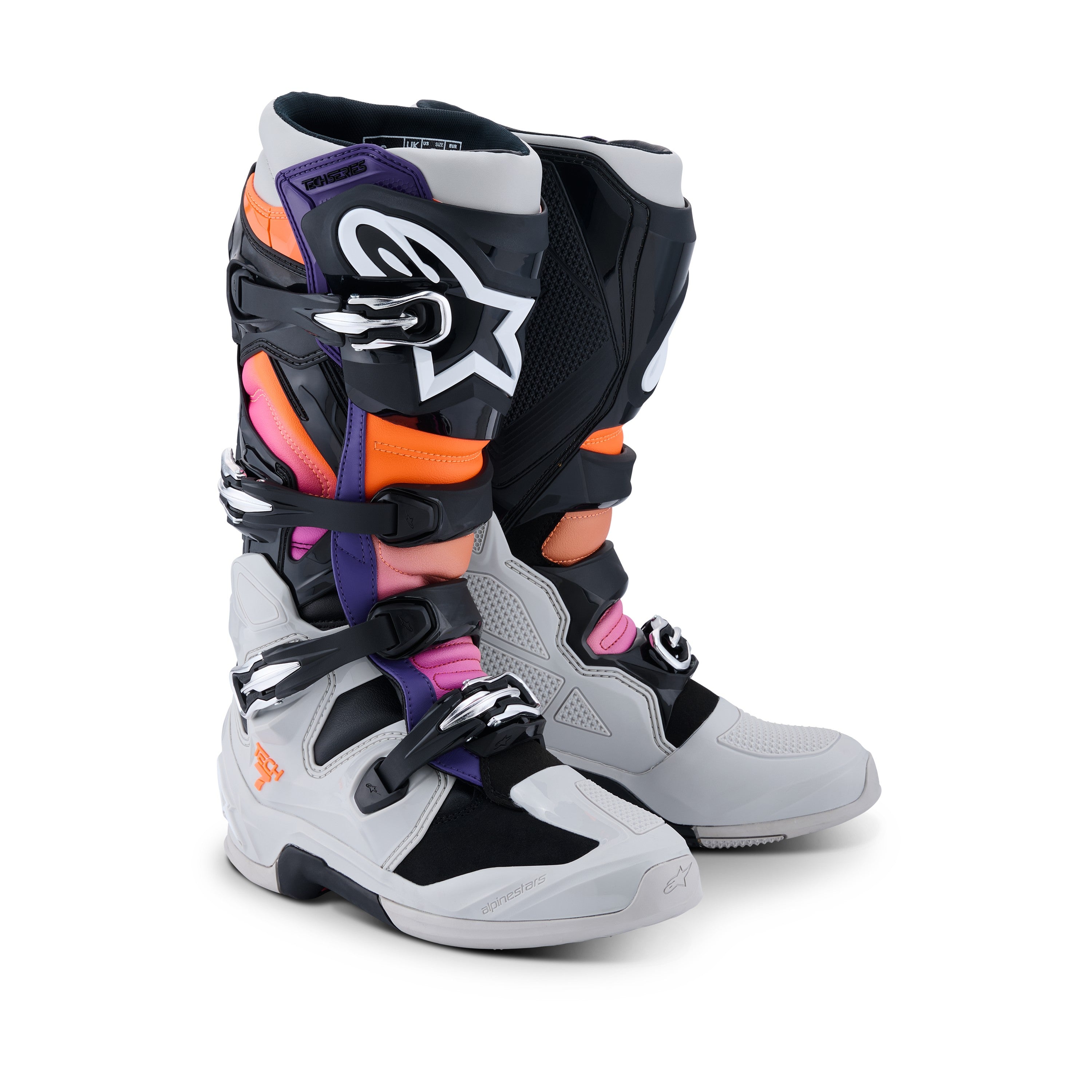 TECH 7 BLK/LGHT GRY/ORNG FL/MAGNTA 9 - 482-0016309