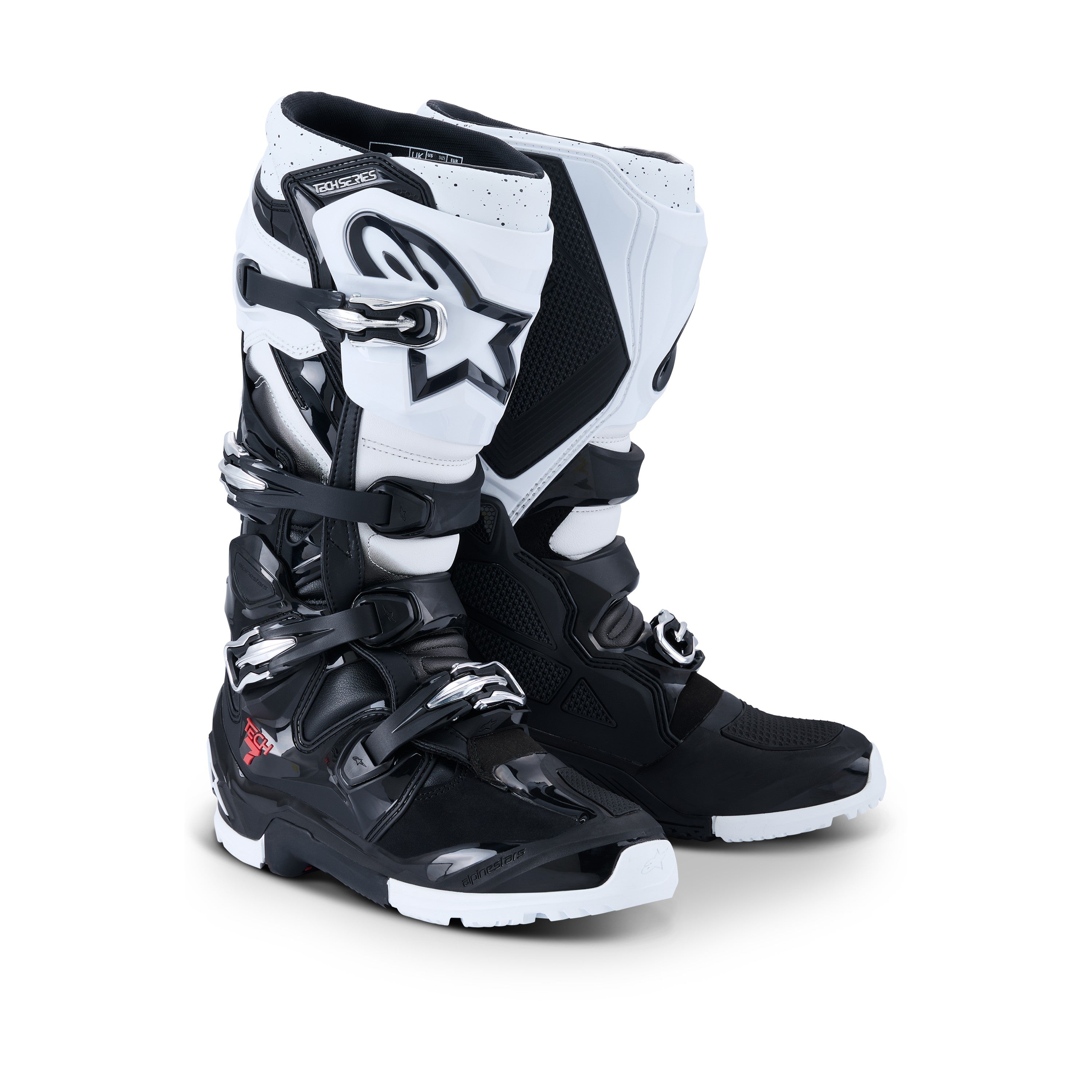 TECH 7 ENDURO BLACK/WHITE 10 - 482-0016410