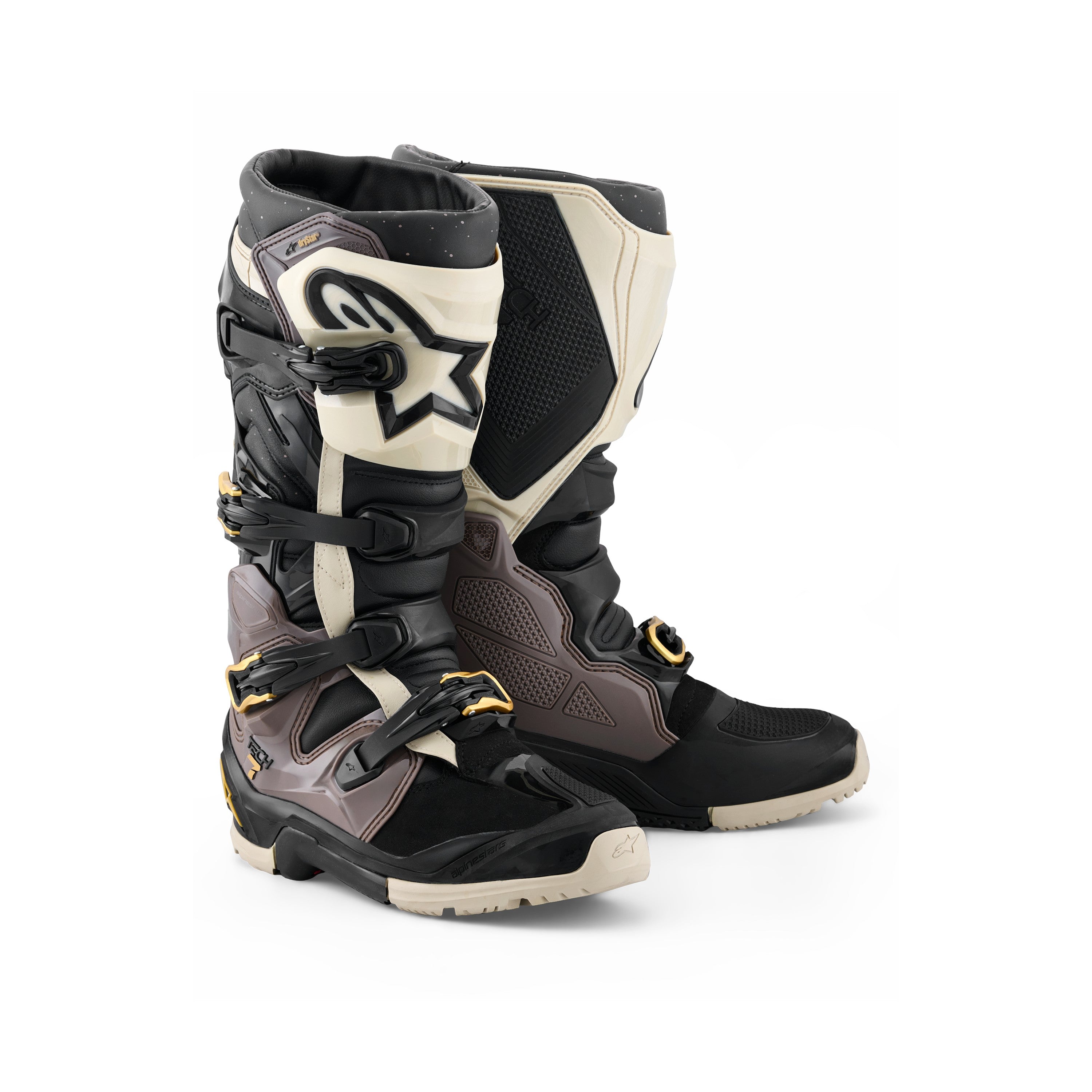 TECH 7 ENDURO DRYSTAR BLACK/DARK GRY/GOLD 12 - 482-0017012