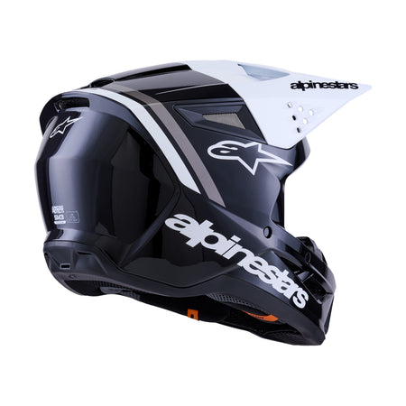 SM3 RADIUM HELMET BLK/WHT/GRY GLOSSY LG - 482-00181L-3