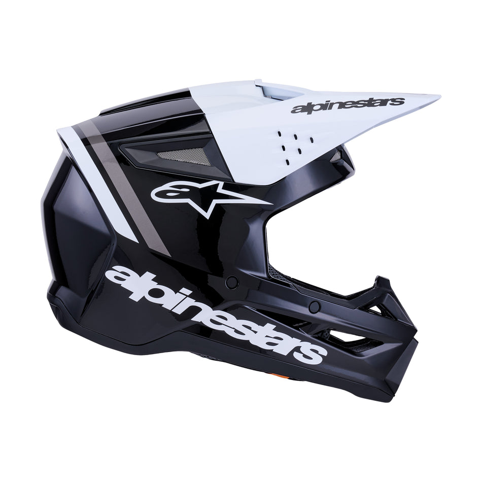 SM3 RADIUM HELMET BLK/WHT/GRY GLOSSY XL - 482-00181X-1