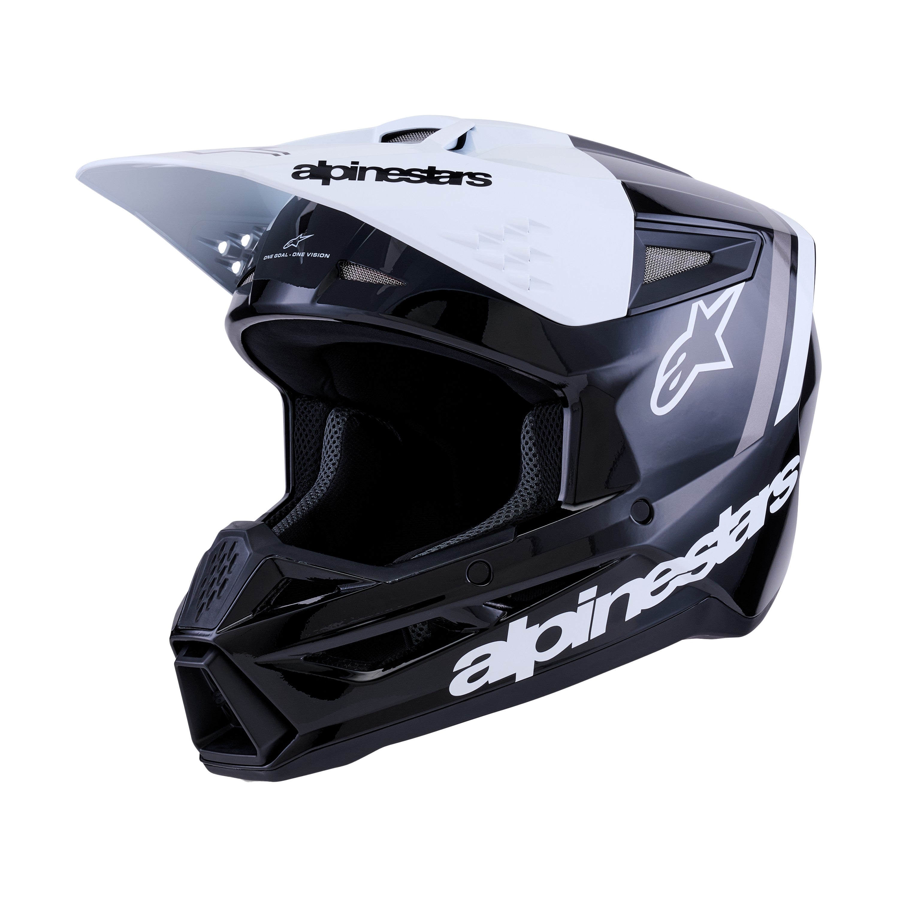 SM3 RADIUM HELMET BLK/WHT/GRY GLOSSY XL - 482-00181X-4