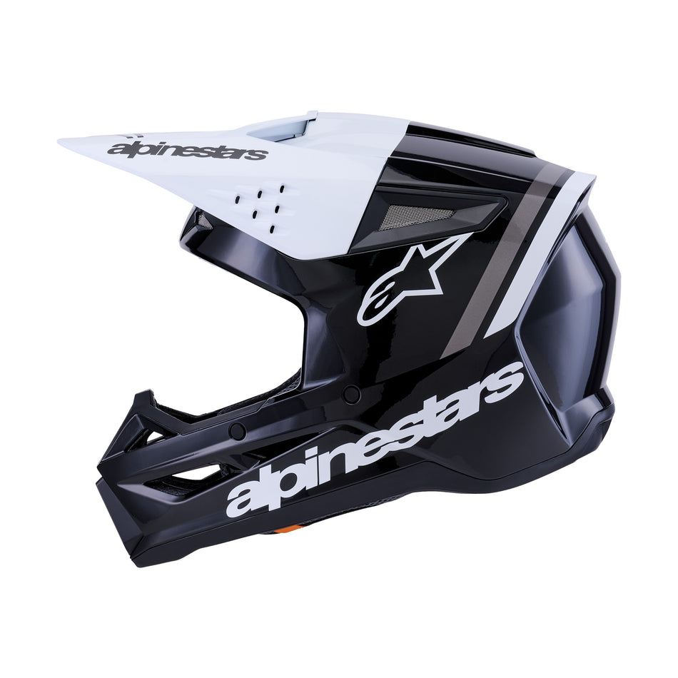 SM3 RADIUM HELMET BLK/WHT/GRY GLOSSY XL - 482-00181X