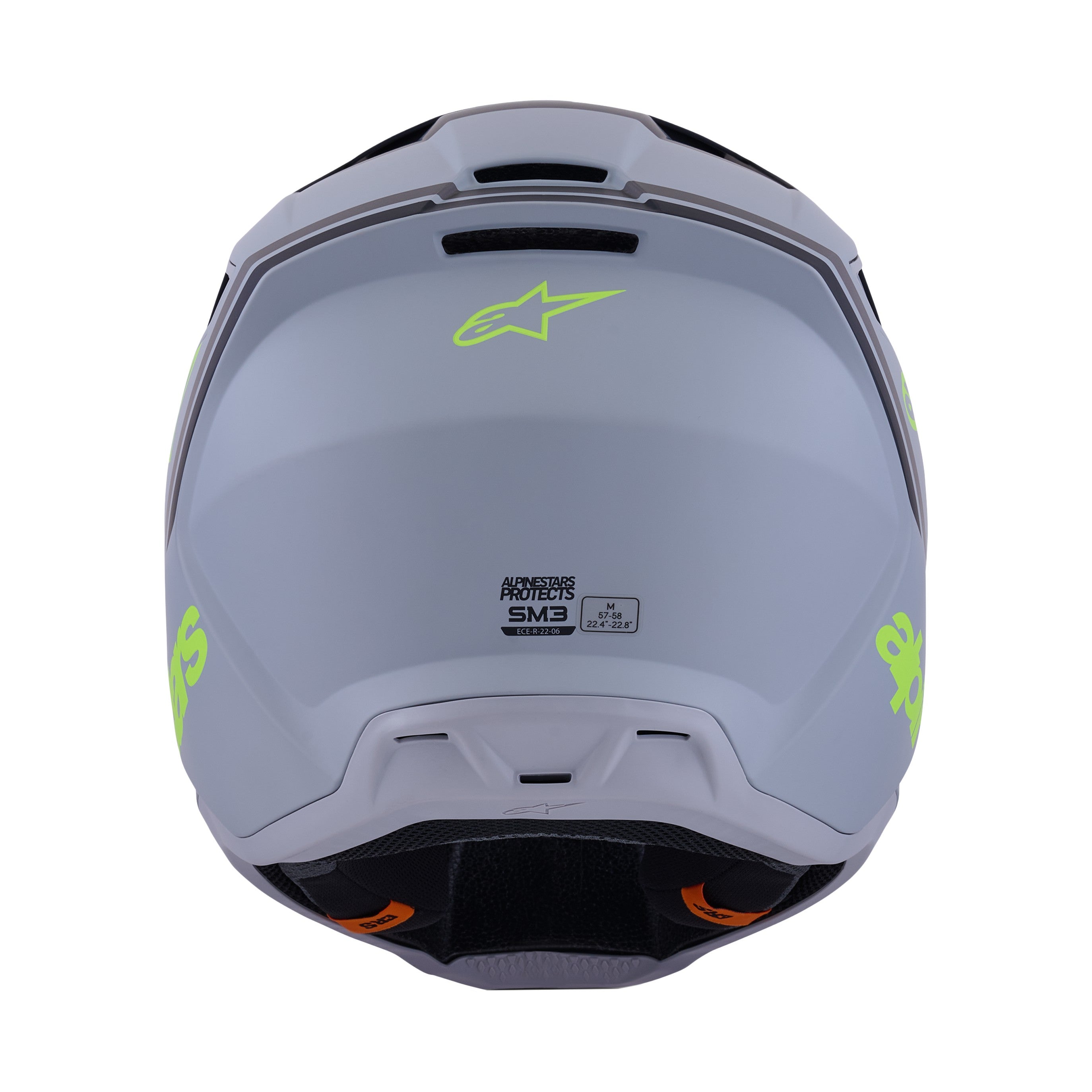 SM3 RADIUM HELMET GRY/BLK/YLW FLUO MATT LG - 482-00183L-2