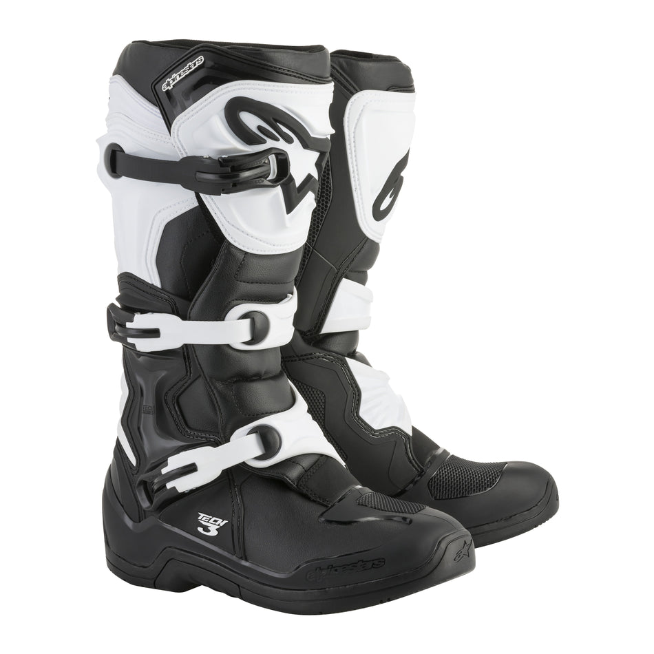 TECH 3 BOOTS BLACK/WHITE SZ 08 - 482-04208