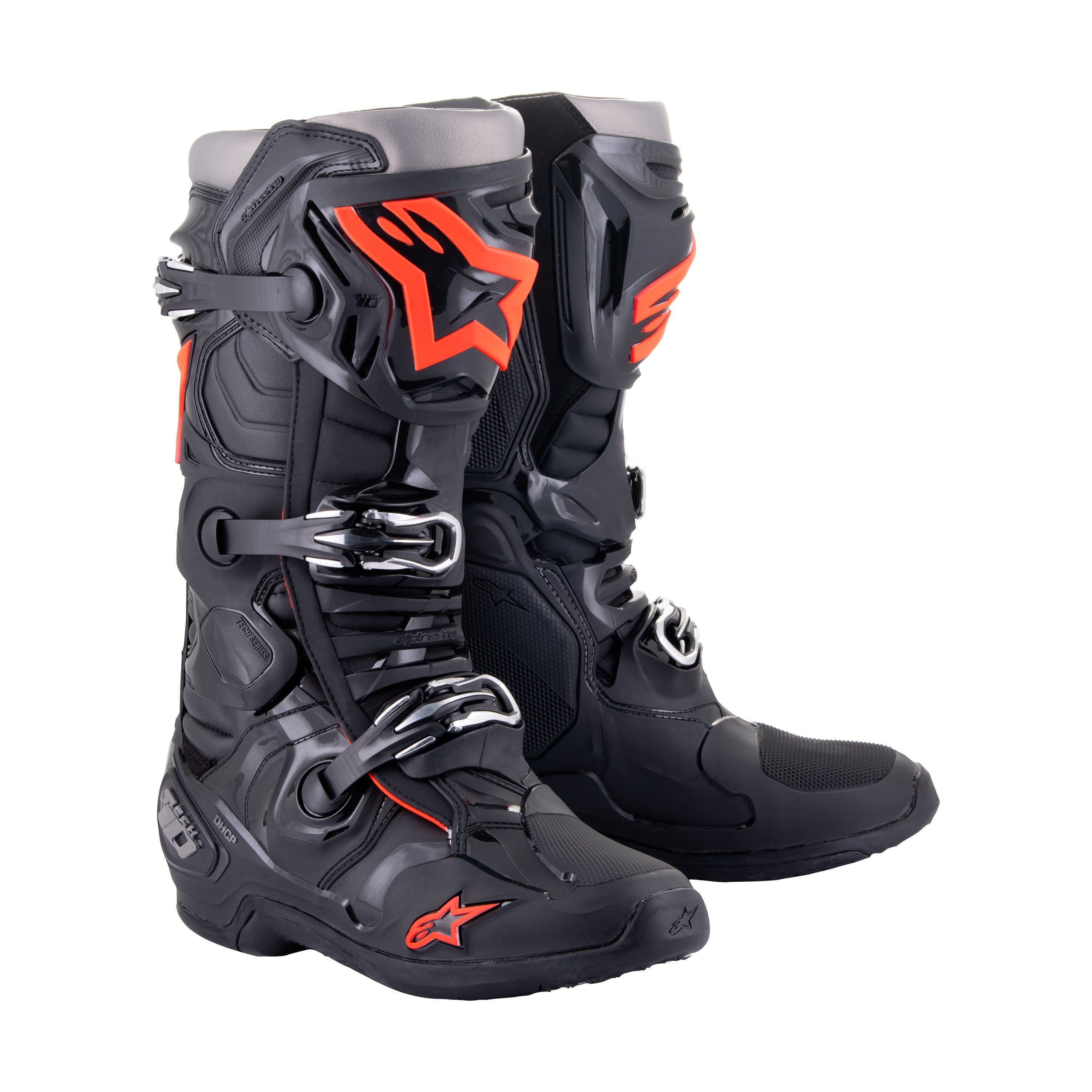 TECH 10 BOOTS BLACK/RED FLUO SZ 7 - 482-12307