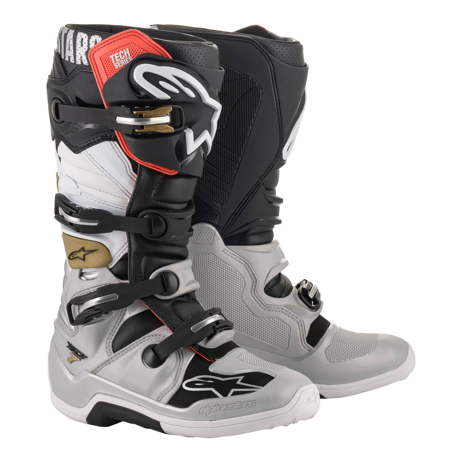 TECH 7 BOOTS BLACK/SILVER/WHITE/GOLD SZ 11 - 482-22111