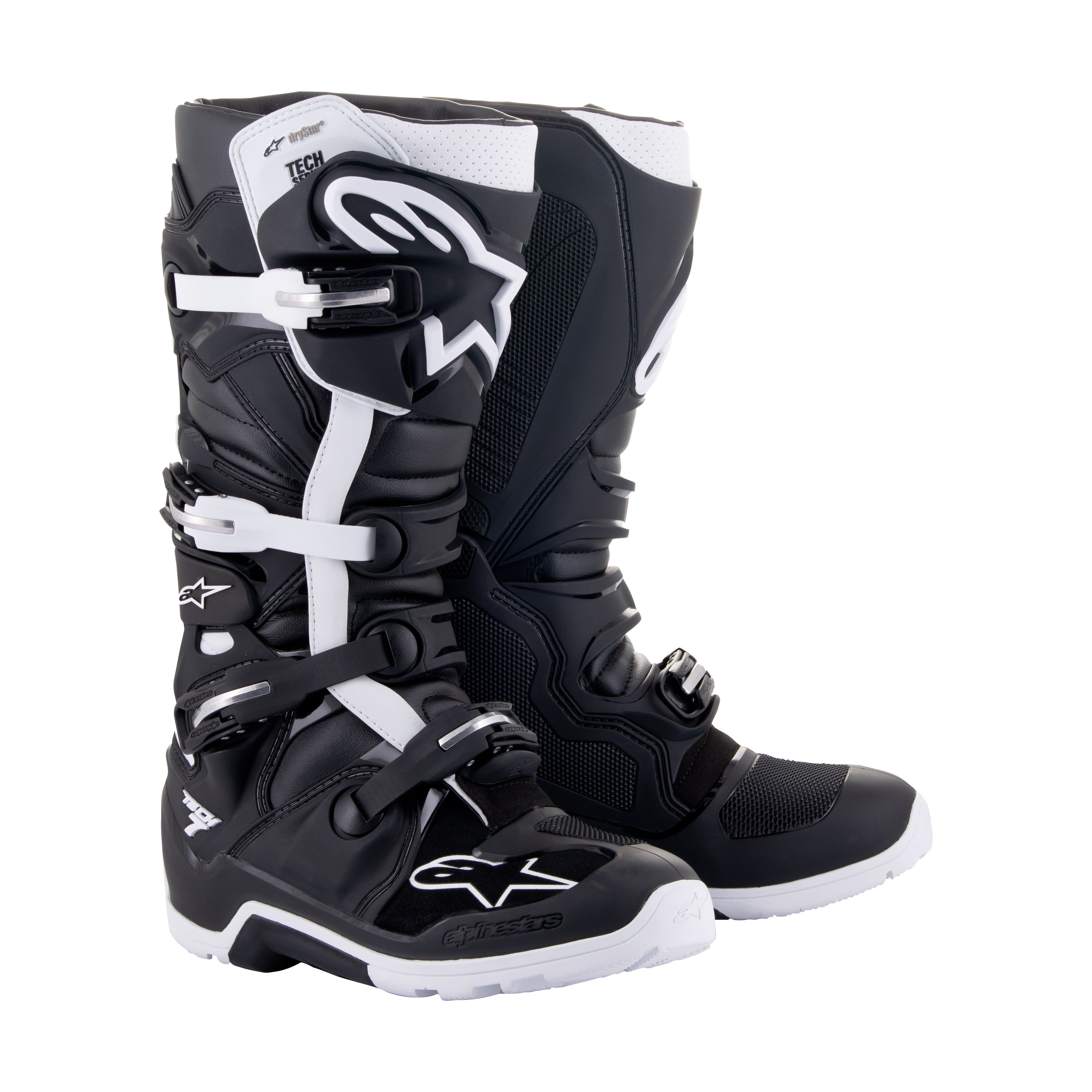 TECH 7 ENDURO DRYSTAR BOOTS BLACK/WHITE SZ 9 - 482-29509