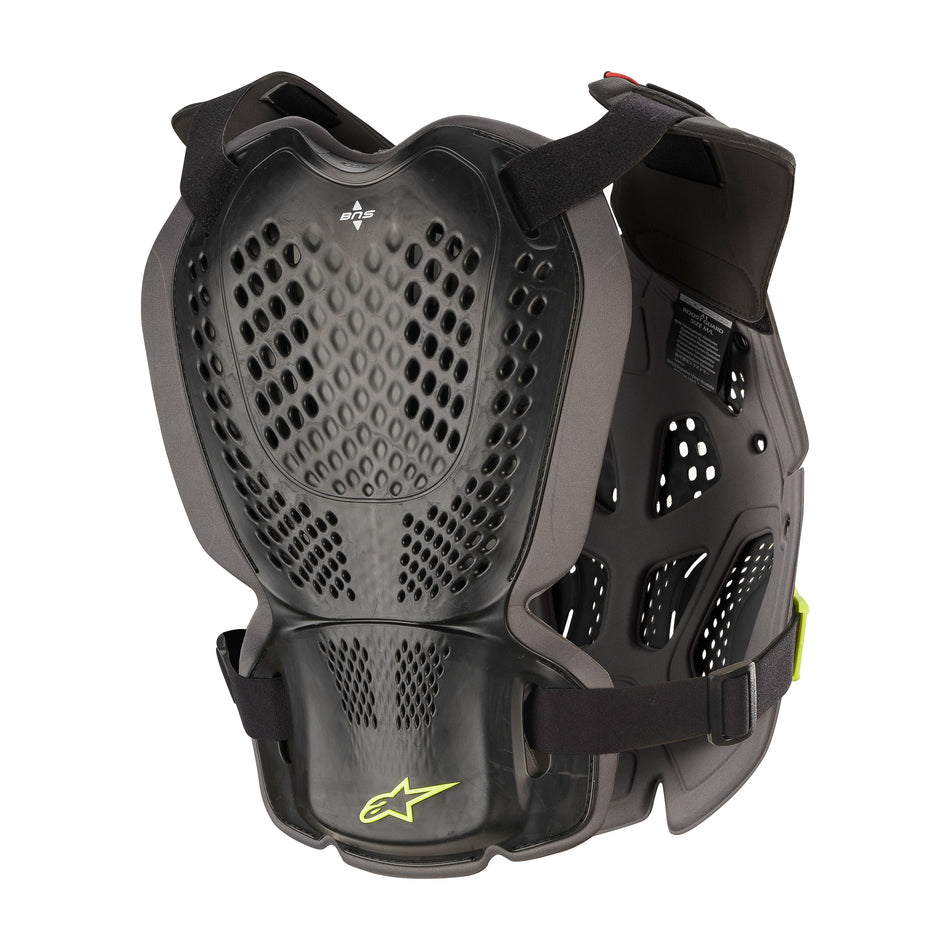 A-1 PLUS CHEST PROTECTOR BLK/ANTH/FLUO YLW XL/2X - 482-62007-1
