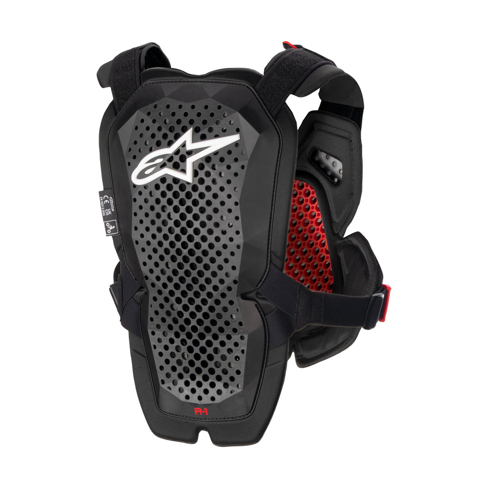 A-1 CHEST PROTECTOR ANTHRACITE/BLACK/RED  MD/LG - 482-62010-1