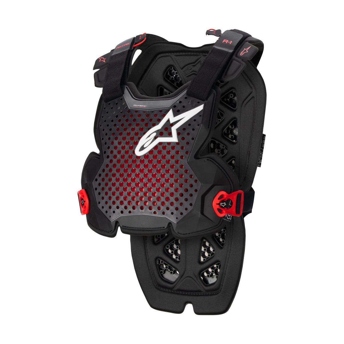 A-1 CHEST PROTECTOR ANTHRACITE/BLACK/RED  MD/LG - 482-62010