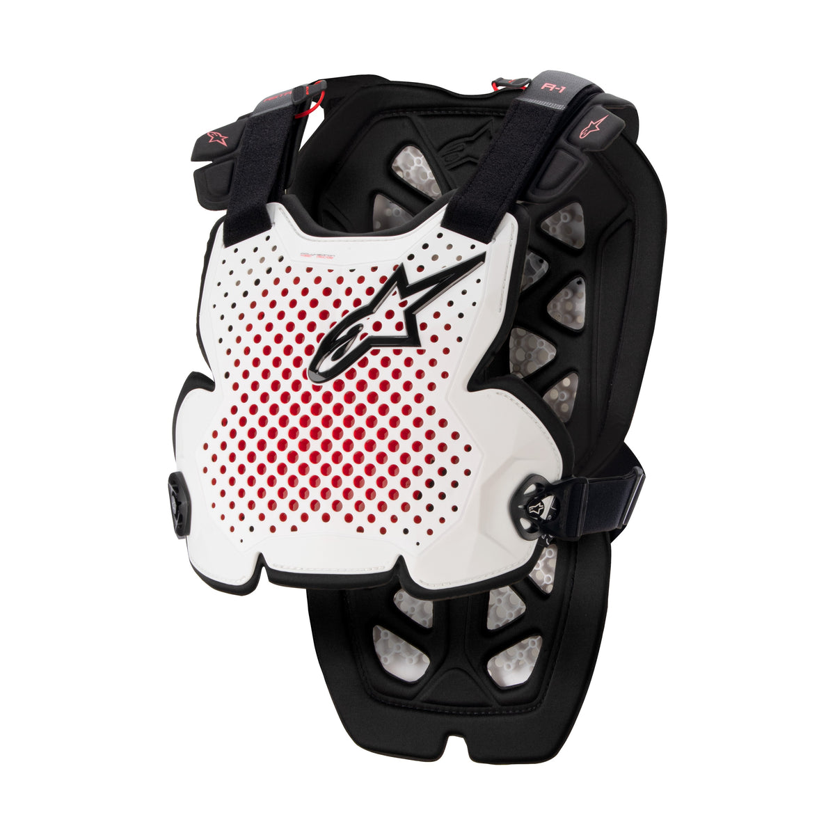 A-1 CHEST PROTECTOR WHITE/BLACK/RED MD/LG - 482-62012