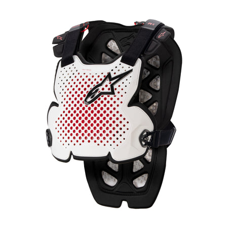 A-1 CHEST PROTECTOR WHITE/BLACK/RED MD/LG - 482-62012
