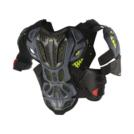 A-10 FULL CHEST PROTECTOR ANTHRACITE/RED MD/LG - 482-62205-1