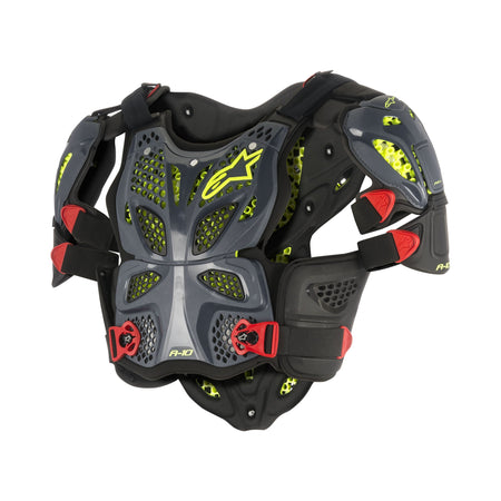 A-10 FULL CHEST PROTECTOR ANTHRACITE/RED MD/LG - 482-62205