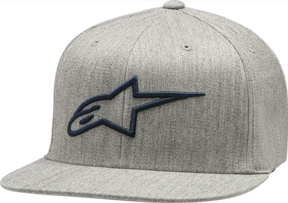 ALPINESTARS AGELESS FLATBILL HAT GREY HEATHER/NAVY SM/MD - 482-68758S