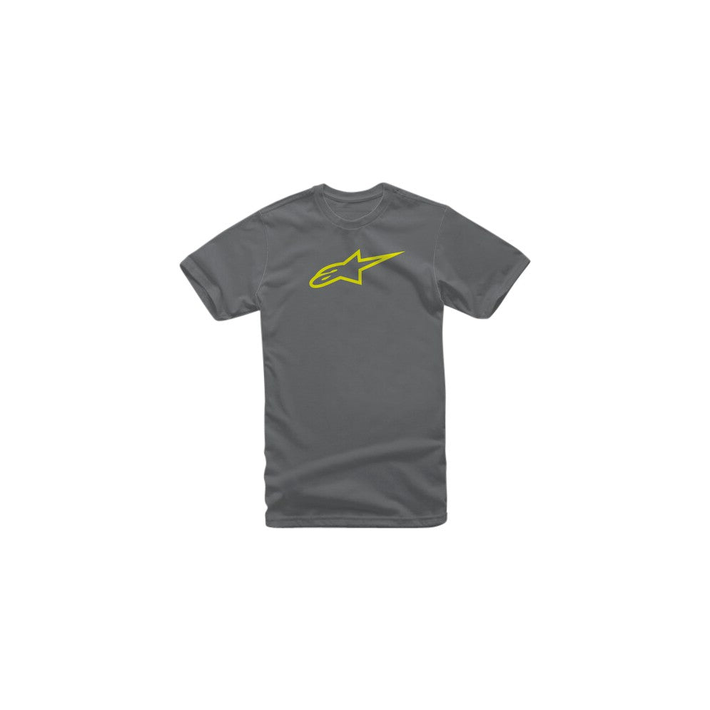 AGELESS TEE CHARCOAL/HI VIS YELLOW LG - 482-69325L