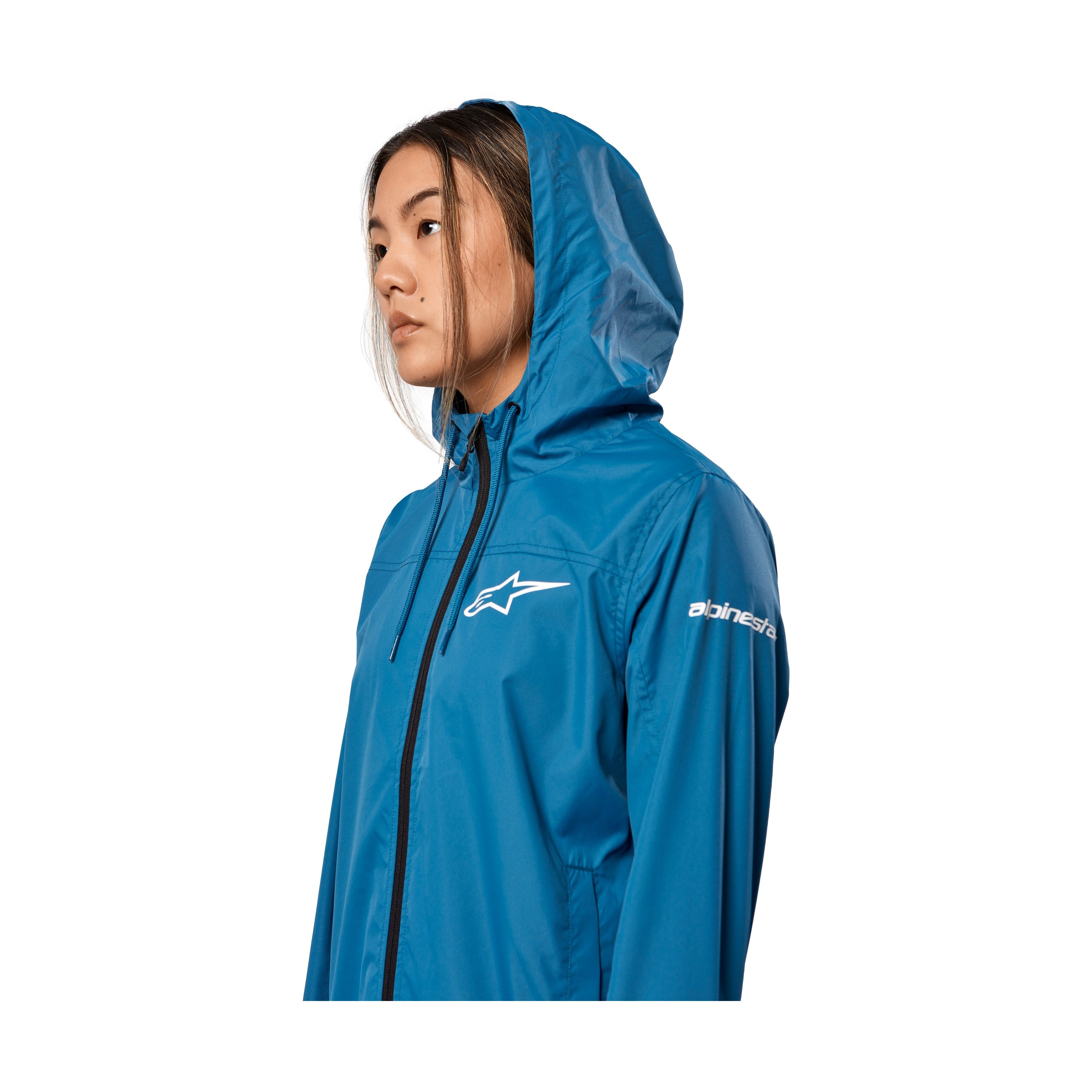 WOMENS TREQ WINDBREAKER BLUE SM - 482-76040S-2