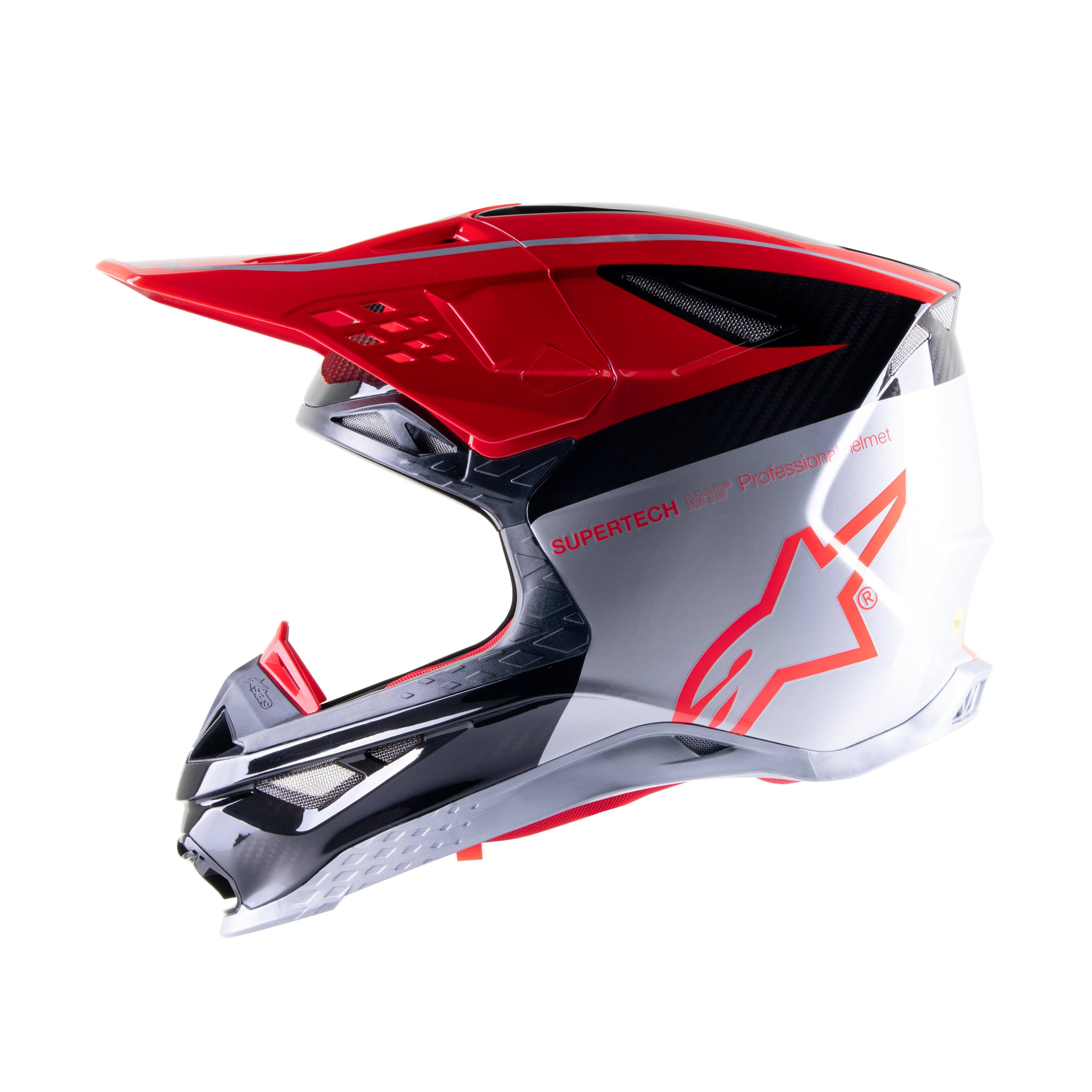 S-M10 HELMET ACUMEN LE RED FLAKE/BLACK/SILVER XL - 482-9020X-2