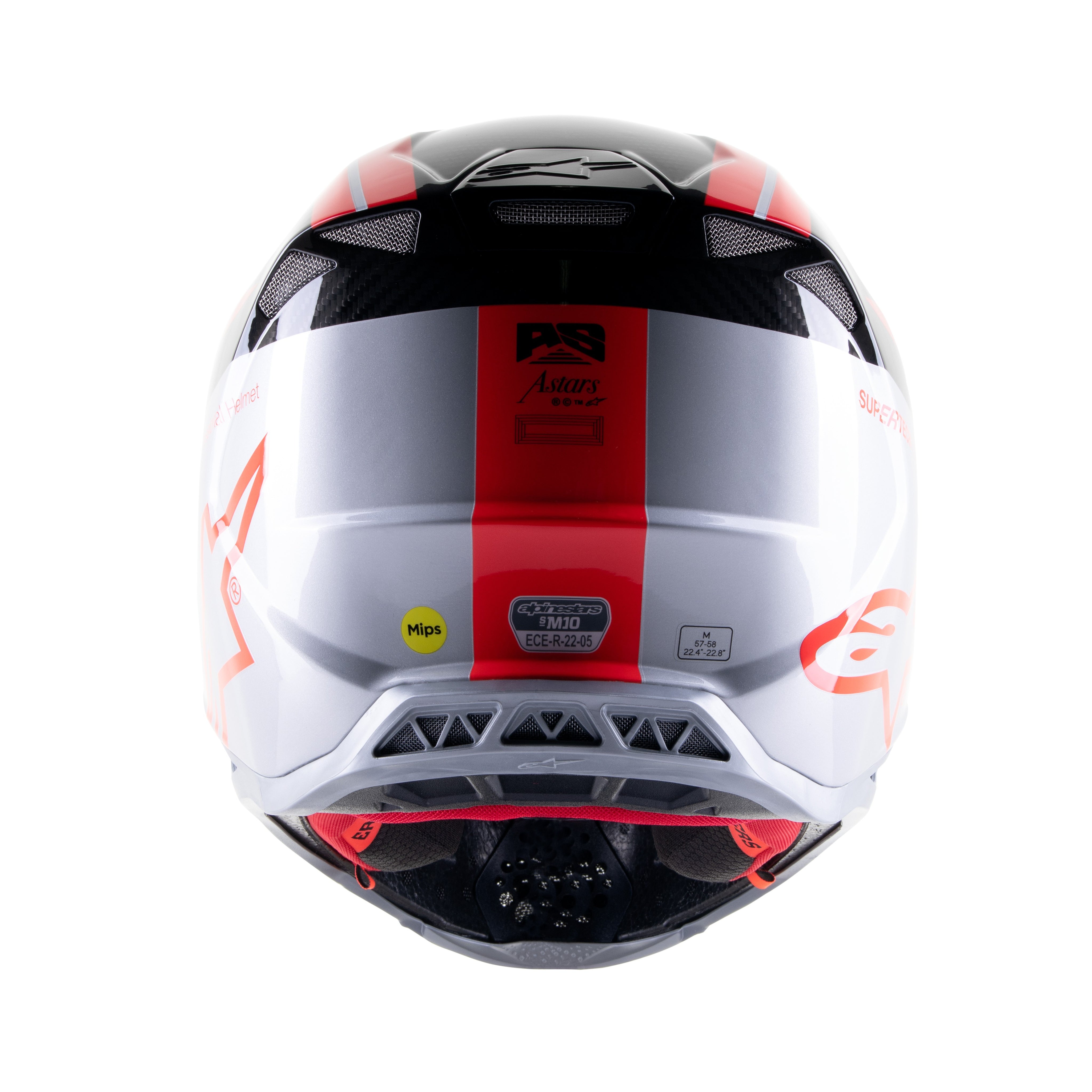 S-M10 HELMET ACUMEN LE RED FLAKE/BLACK/SILVER XL - 482-9020X-4