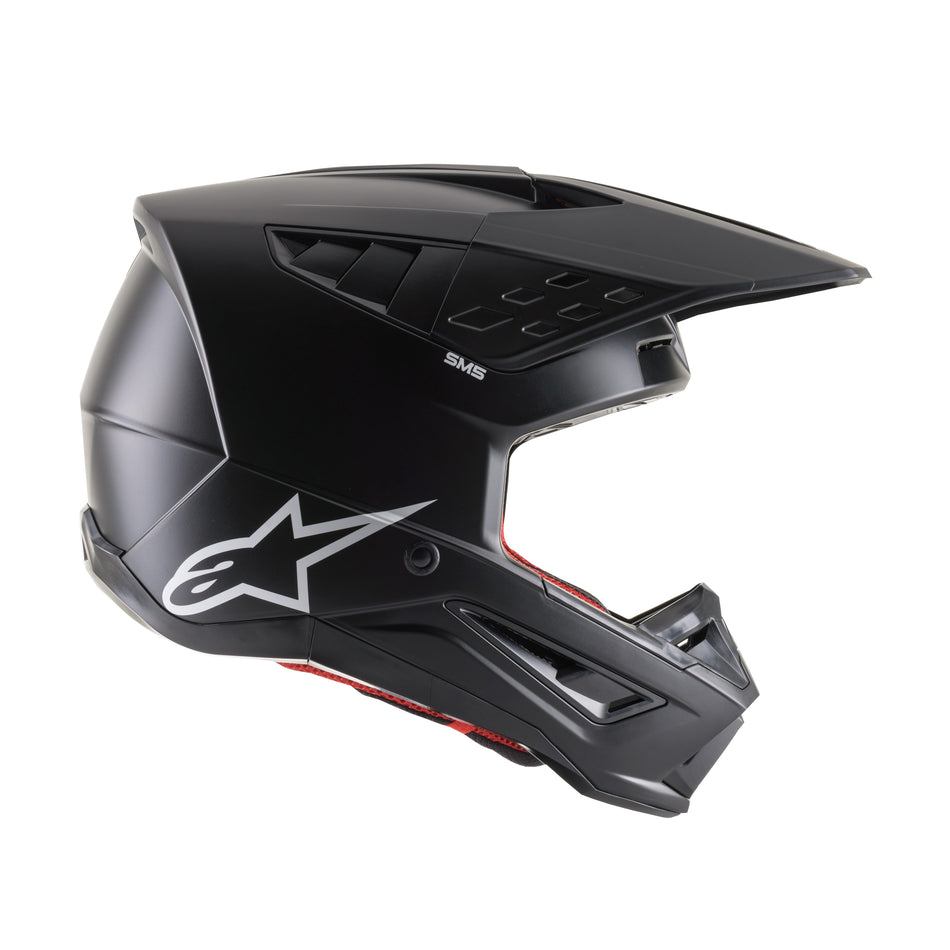 S-M5 SOLID HELMET BLACK MATTE LG - 482-9200L-1