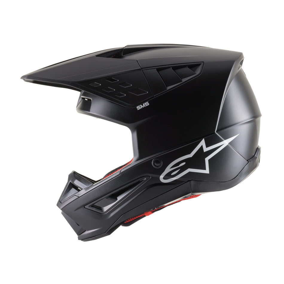 S-M5 SOLID HELMET BLACK MATTE LG - 482-9200L