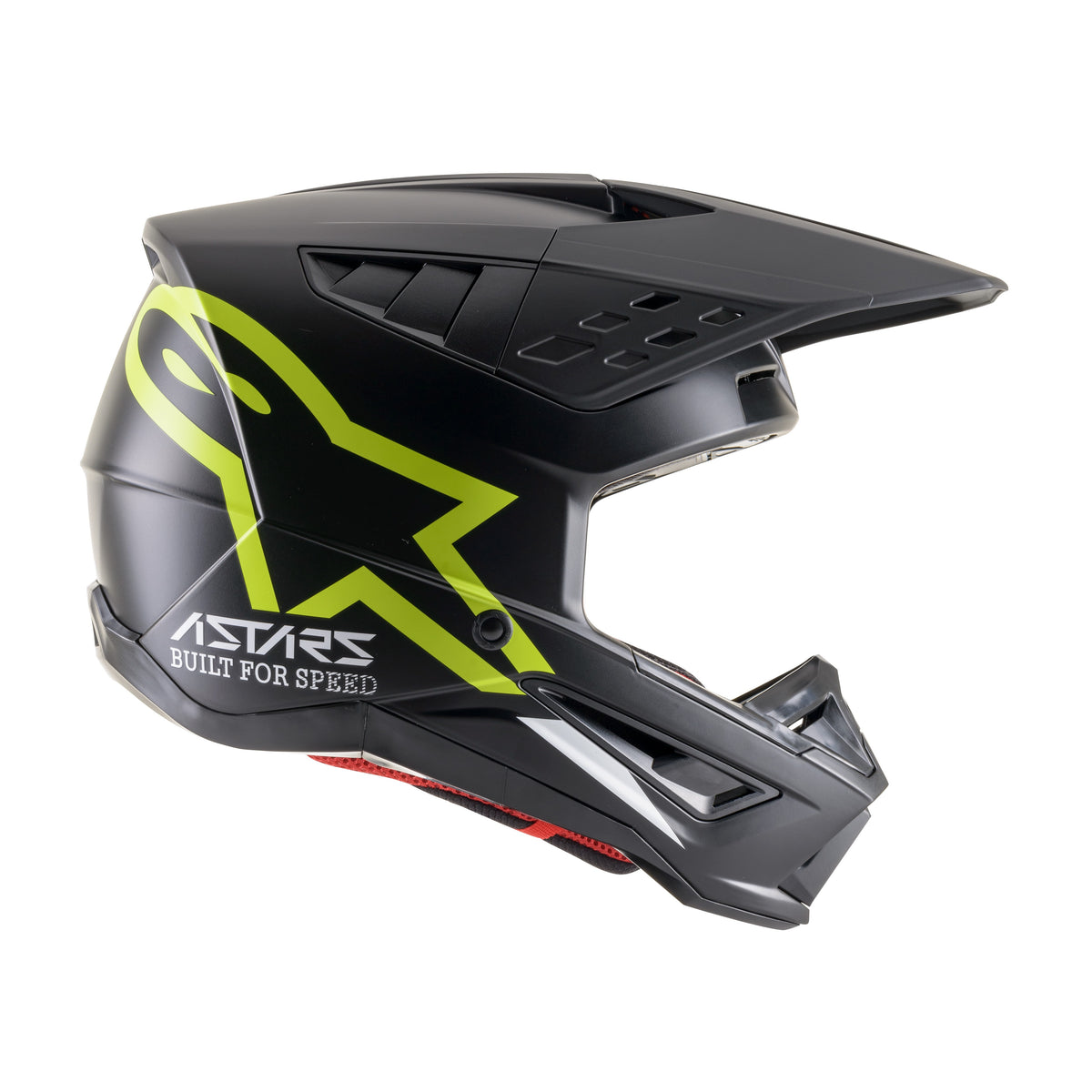 S-M5 COMPASS HELMET MATTE BLACK/YELLOW FLUO MD - 482-9204M-1