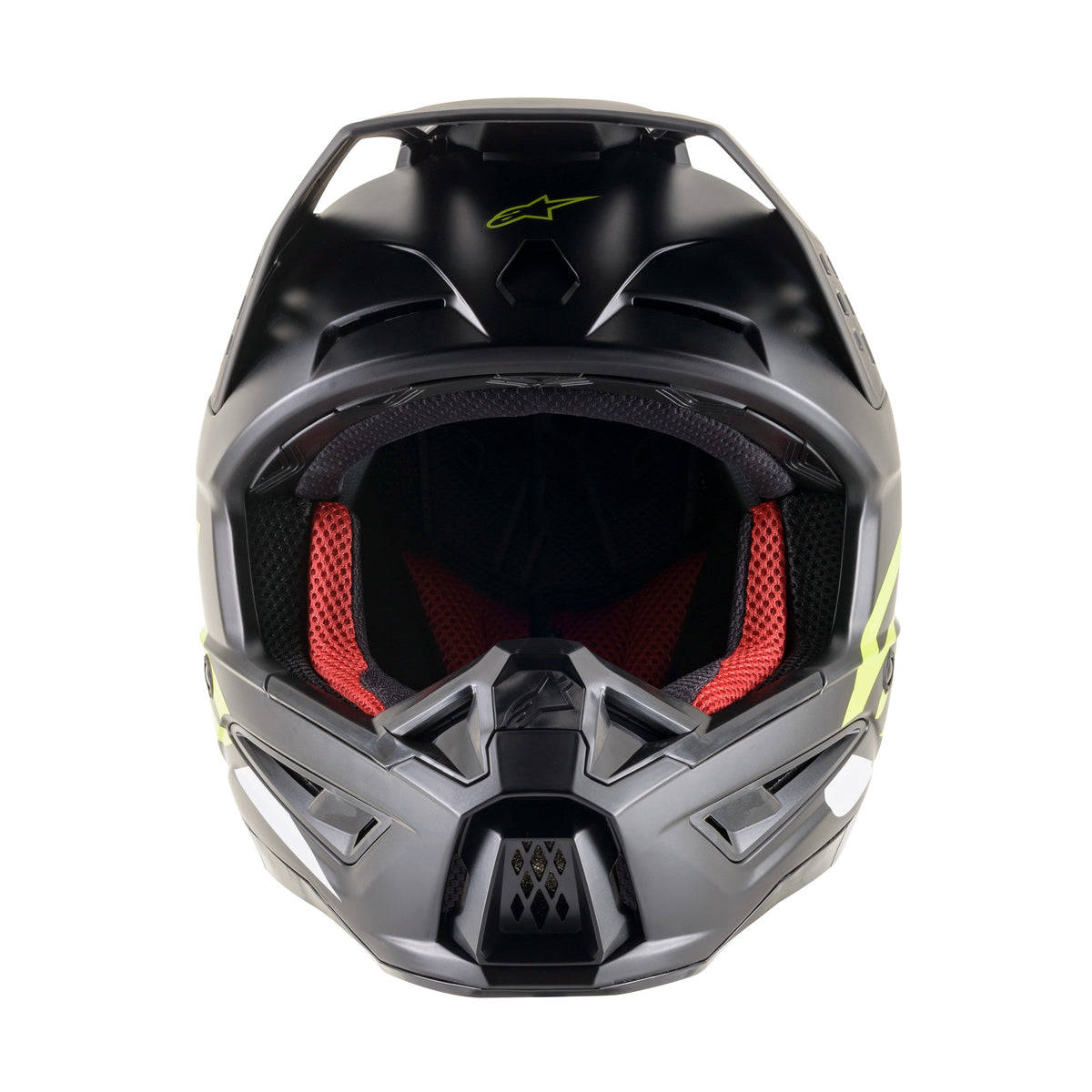 S-M5 COMPASS HELMET MATTE BLACK/YELLOW FLUO MD - 482-9204M-2