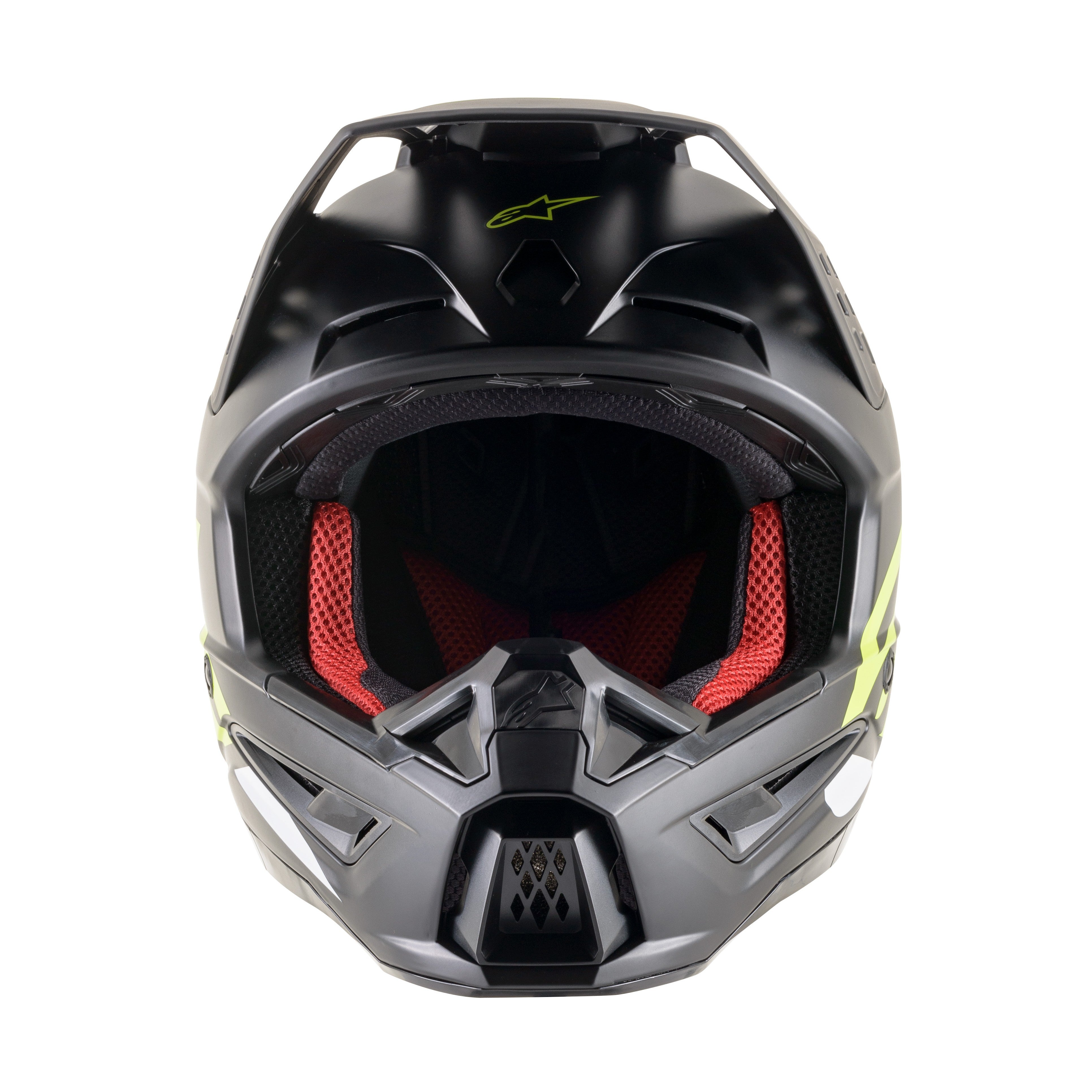 S-M5 COMPASS HELMET MATTE BLACK/YELLOW FLUO MD - 482-9204M-2